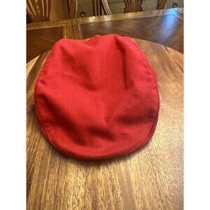 Vintage 1990’s Nike Red Beret Flat Cab Cap Hat W/ Button size L